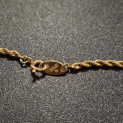 Trifari Gold Rope Chain