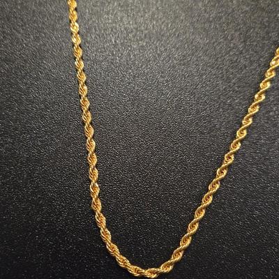 Trifari Gold Rope Chain