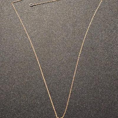 14kt. Gold with .33 Carats Diamond Pendant