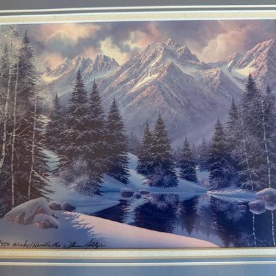 2 - SIGNED & NUMBERED ARTIST PROOF PRINTS BY THE SAME ARTIST - WINTER & SPRING