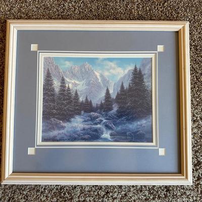 2 - SIGNED & NUMBERED ARTIST PROOF PRINTS BY THE SAME ARTIST - WINTER & SPRING