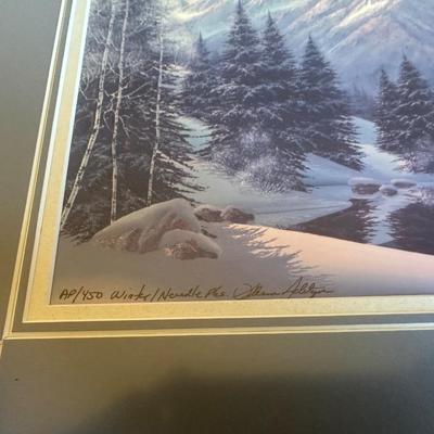 2 - SIGNED & NUMBERED ARTIST PROOF PRINTS BY THE SAME ARTIST - WINTER & SPRING