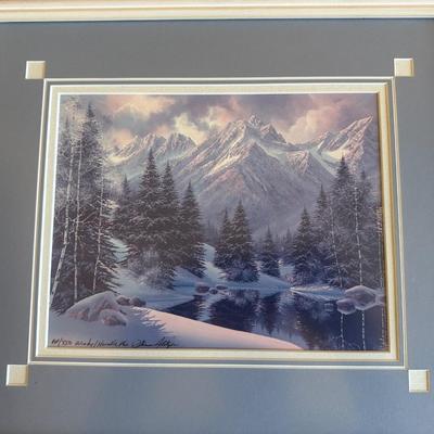 2 - SIGNED & NUMBERED ARTIST PROOF PRINTS BY THE SAME ARTIST - WINTER & SPRING