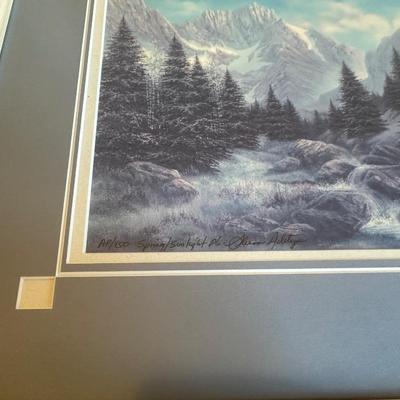 2 - SIGNED & NUMBERED ARTIST PROOF PRINTS BY THE SAME ARTIST - WINTER & SPRING