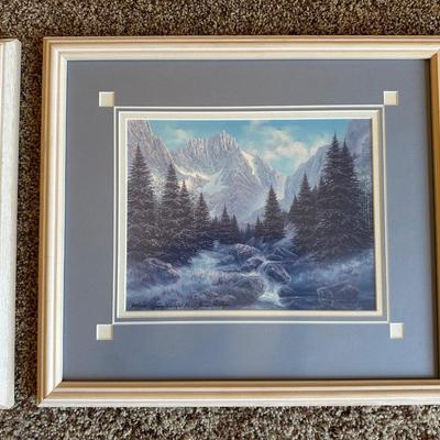 2 - SIGNED & NUMBERED ARTIST PROOF PRINTS BY THE SAME ARTIST - WINTER & SPRING