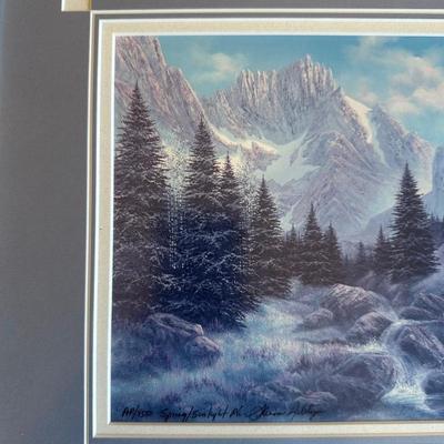 2 - SIGNED & NUMBERED ARTIST PROOF PRINTS BY THE SAME ARTIST - WINTER & SPRING