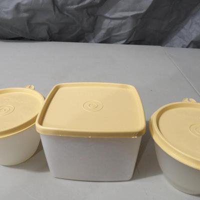 3 Tupperware Containers