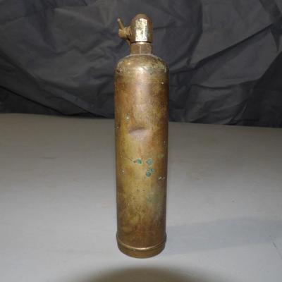 Antique General Detroit Brass Fire Extinguisher