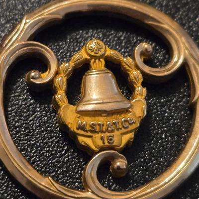 (2) Vintage Bell Telephone 1/20 12kt. Gold Pendants