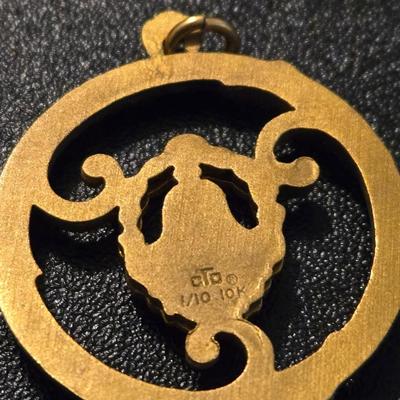 (2) Vintage Bell Telephone 1/20 12kt. Gold Pendants