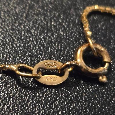 Gold over Sterling Necklace & Pendant