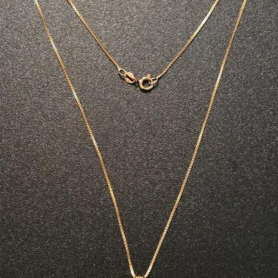Gold over Sterling Necklace & Pendant