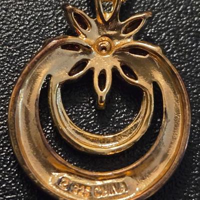 Gold over Sterling Necklace & Pendant