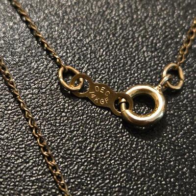 14kt.GF Cross Pendant & Chain