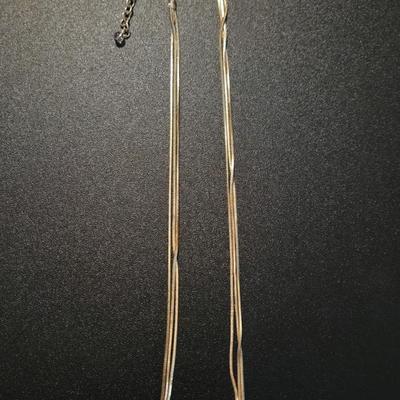 Silver Tone & Copper Necklace