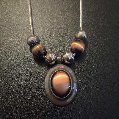 Silver Tone & Copper Necklace