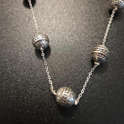 Sterling Bead Necklace