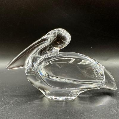 Baccarat Crystal Pelican Figurine 3"
