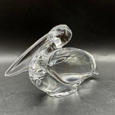 Baccarat Crystal Pelican Figurine 3"
