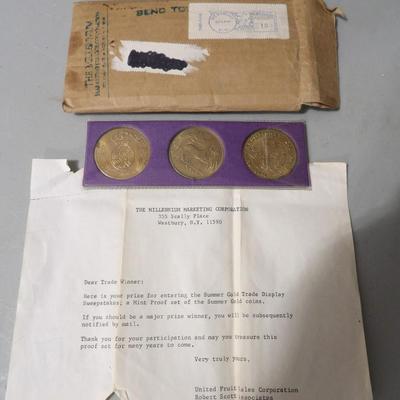 1969 Sweepstakes Prize Coins