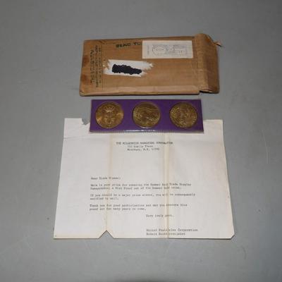 1969 Sweepstakes Prize Coins