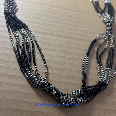 8 STRAND BEADED NECKLACE