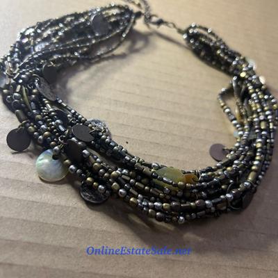 MULTISTRAND BEADED NECKLACE