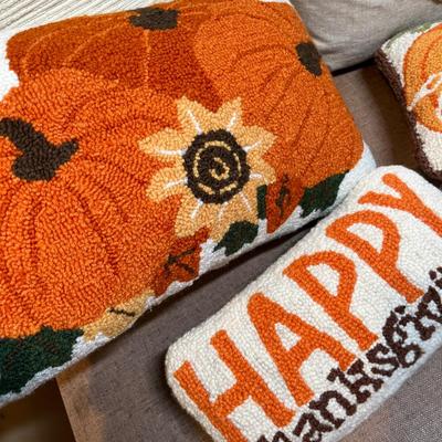 Fall themed throw pillows