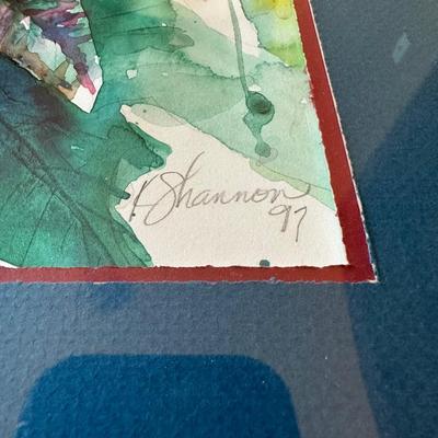 2 - BEAUTIFUL WATERCOLOR PAINTINGS SIGNED BY K. SHANNON