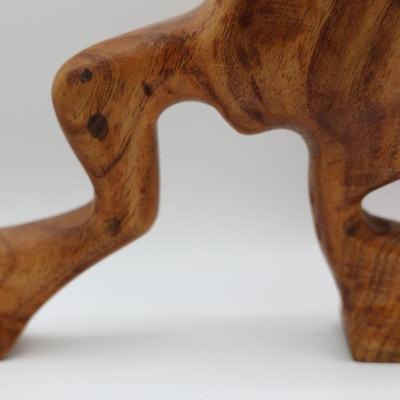 Two Wood Carved Frogs Decor by Cairo