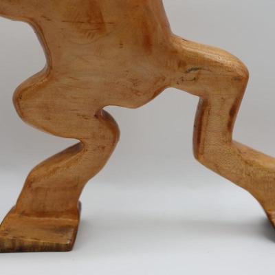 Two Wood Carved Frogs Decor by Cairo