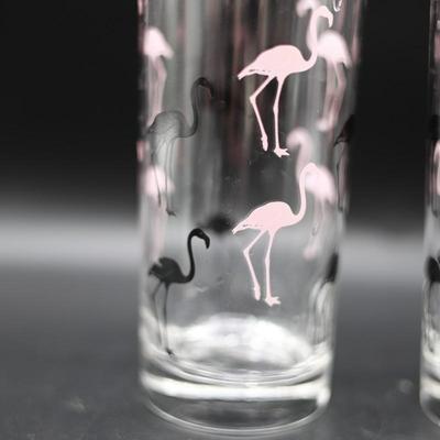Set of Eight Flamingo Glasses (8)