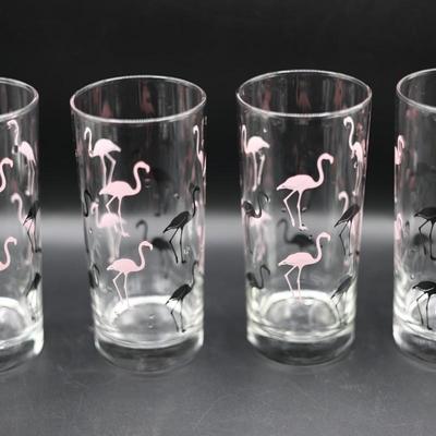 Set of Eight Flamingo Glasses (8)