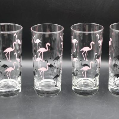 Set of Eight Flamingo Glasses (8)