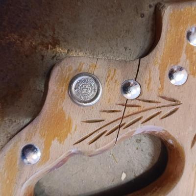 DOWELING JIG AND A DISSTON HAND SAW