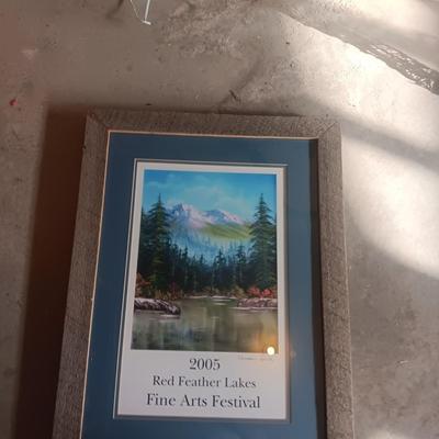 FINE ARTS FESTIVAL POSTERS SIGNED BY ARTISTS AND FRAMED IN BARNWOOD