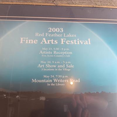 FINE ARTS FESTIVAL POSTERS SIGNED BY ARTISTS AND FRAMED IN BARNWOOD
