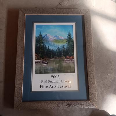 FINE ARTS FESTIVAL POSTERS SIGNED BY ARTISTS AND FRAMED IN BARNWOOD