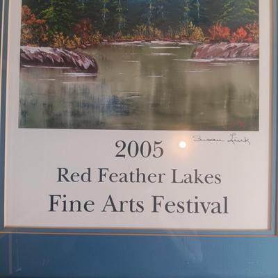 FINE ARTS FESTIVAL POSTERS SIGNED BY ARTISTS AND FRAMED IN BARNWOOD