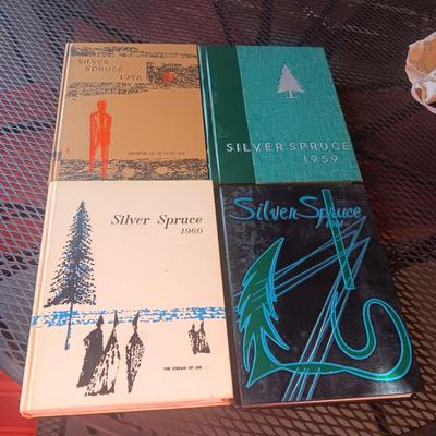 4 SILVER SPRUCE YEAR BOOKS 1958 -1961