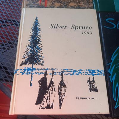 4 SILVER SPRUCE YEAR BOOKS 1958 -1961