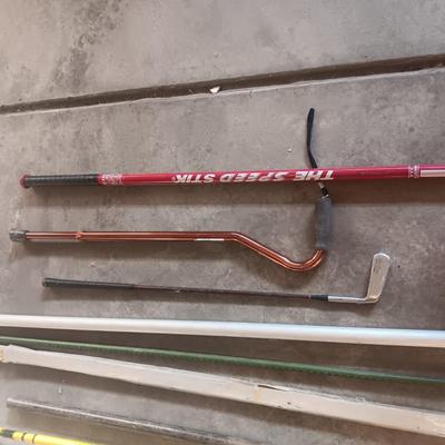 THE SPEED STICK, COMMERCIAL EXTENSION POLE, LARGE CLOTH FLAG, LIGHT BULB EXTENSION AND MORE