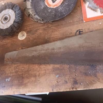 SAW BLADES, HAND SAWS, HARD HAT AND MORE