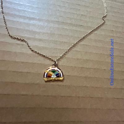 GOLD RAINBOW NECKLACE