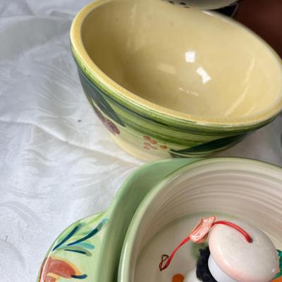 Vintage Italian English kitchen ceramics