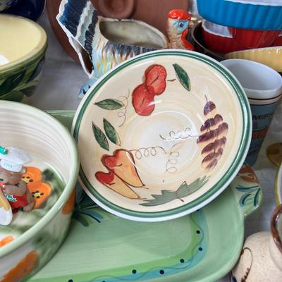 Vintage Italian English kitchen ceramics