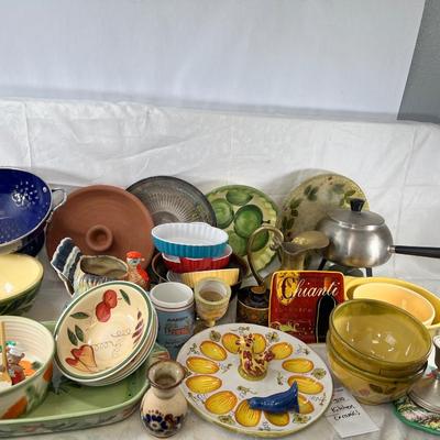 Vintage Italian English kitchen ceramics