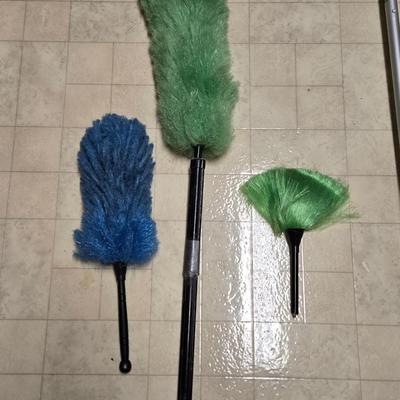 Swifter, Swifter Pads, Woolite Scrubber, and Dust Wands