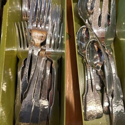 K2- Large lot of Towle stainless silverware