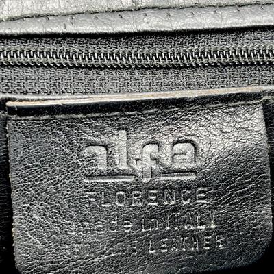 ALFA ~ Italy ~ Black Genuine Leather Purse
